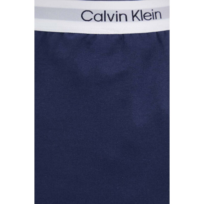 Pižama kratke hlače Calvin Klein Underwear moški, mornarsko modra barva