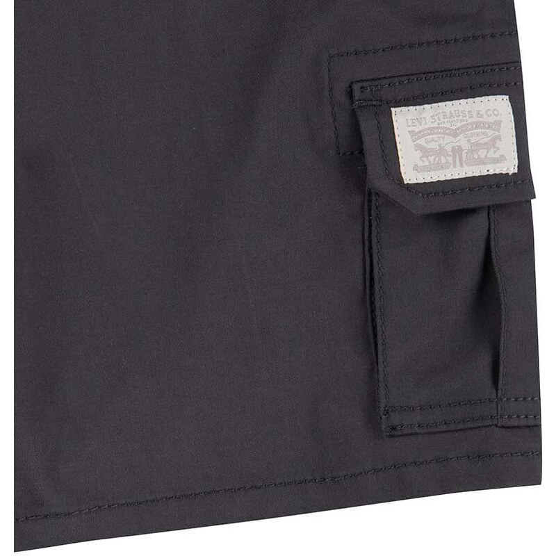 Otroške kratke hlače Levi's črna barva