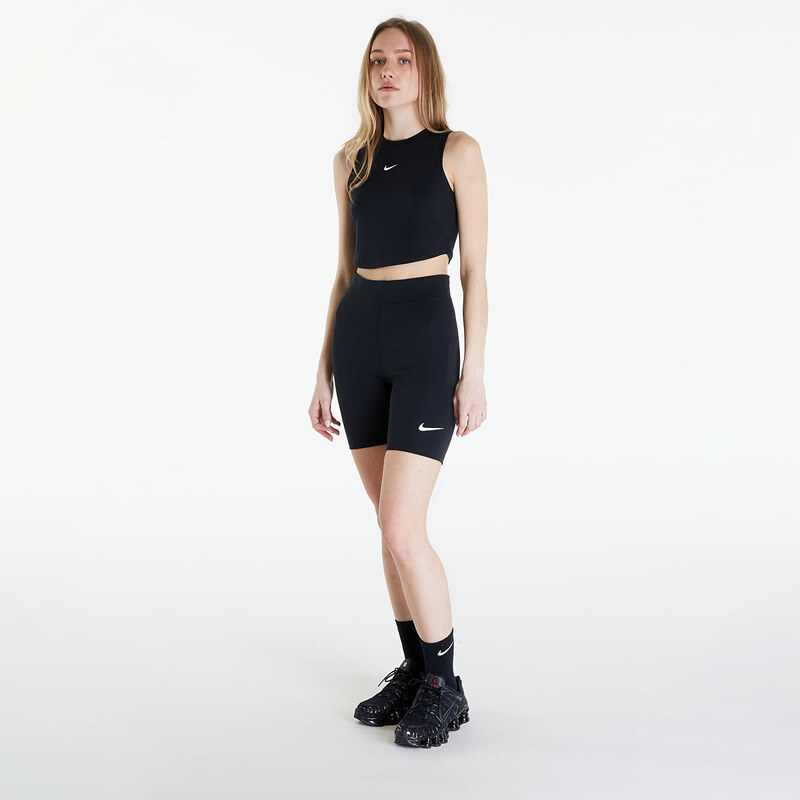 Nike Sportswear Classics Women's High-Waisted 8" Biker Shorts Black/ Sail