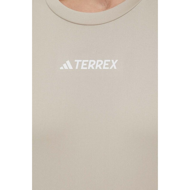 Športna kratka majica adidas TERREX Multi bež barva, IP4779