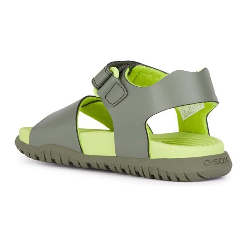 Otroški sandali Geox SANDAL FUSBETTO zelena barva