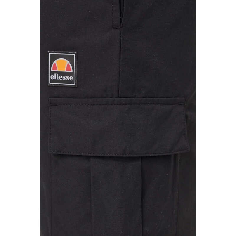 Kratke hlače Ellesse Caprera Cargo Short moške, črna barva, SHV17673