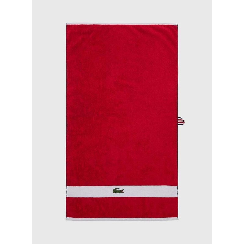 Bombažna brisača Lacoste L Casual Rouge 55 x 100 cm