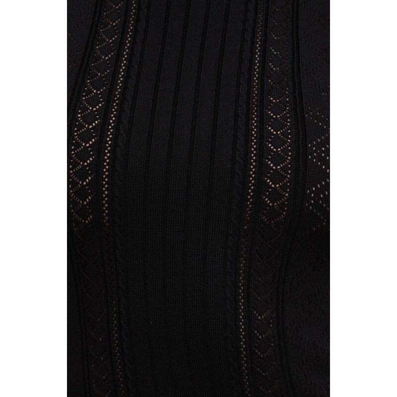 Obleka Guess ADALINE črna barva, W4GK11 Z2U00