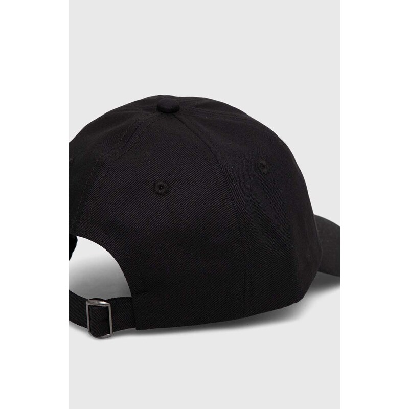Bombažna bejzbolska kapa Hummel črna barva