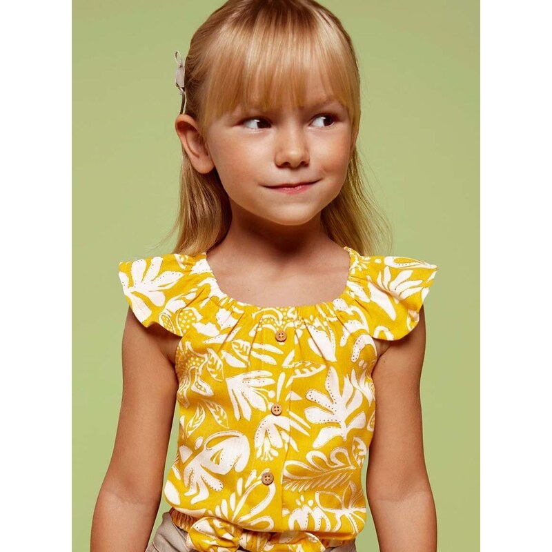 Otroška bluza Mayoral rumena barva