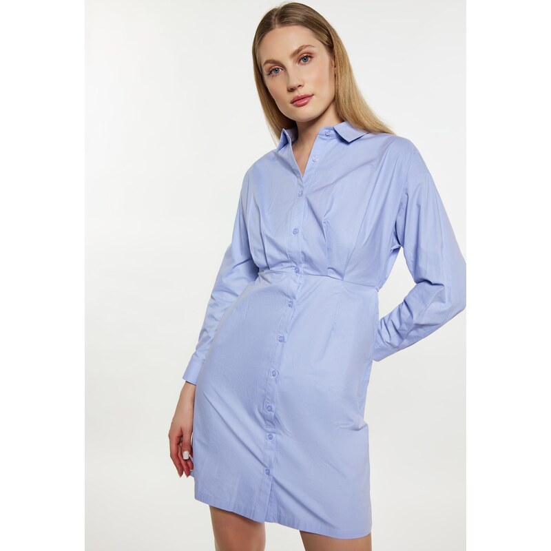 DreiMaster Klassik Dolga srajca svetlo modra