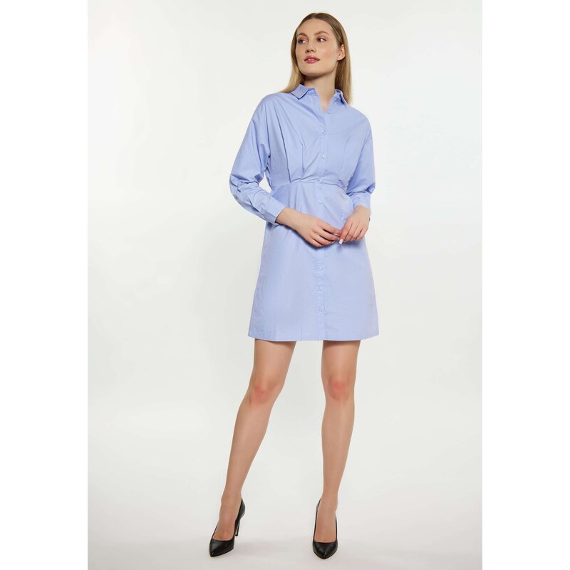 DreiMaster Klassik Dolga srajca svetlo modra