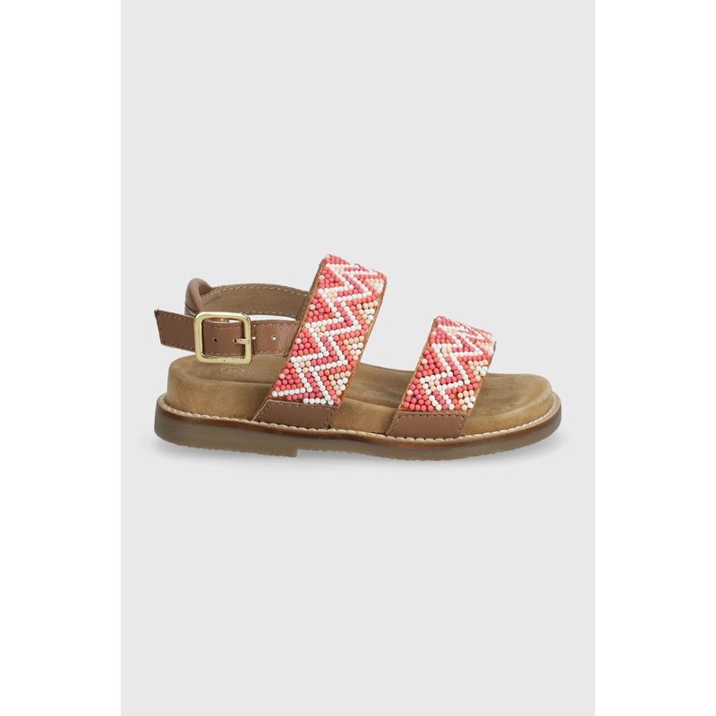 Otroški sandali zippy rjava barva