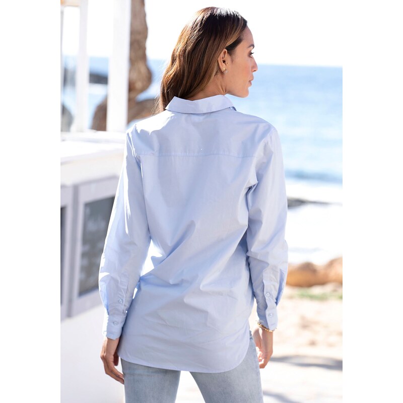 LASCANA Bluza svetlo modra