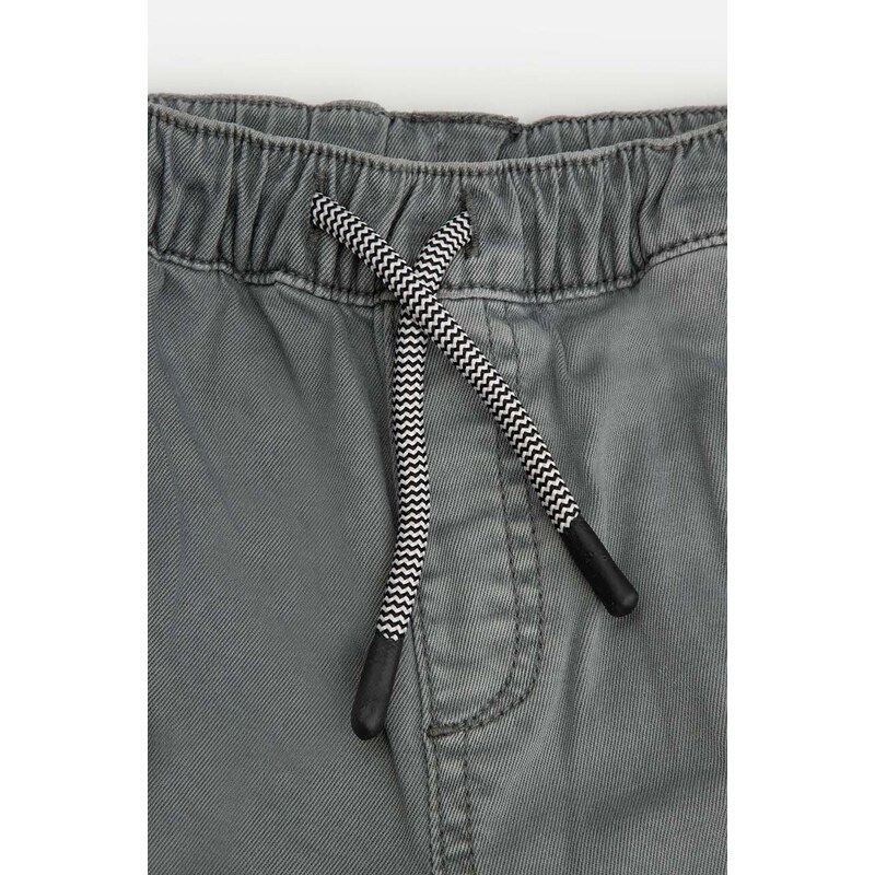 Otroške kratke hlače Coccodrillo siva barva