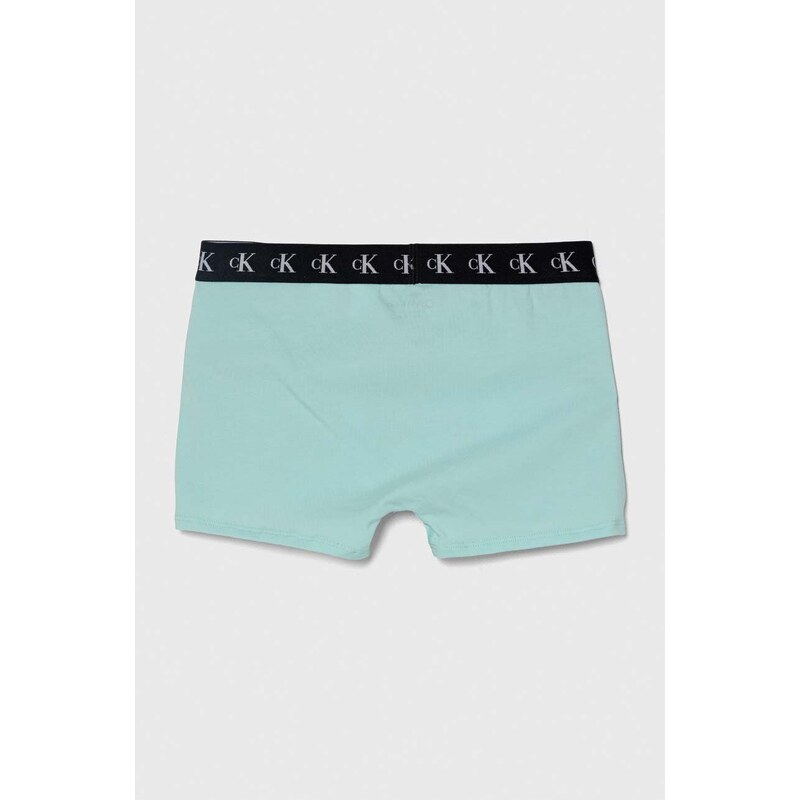 Otroške boksarice Calvin Klein Underwear 2-pack siva barva