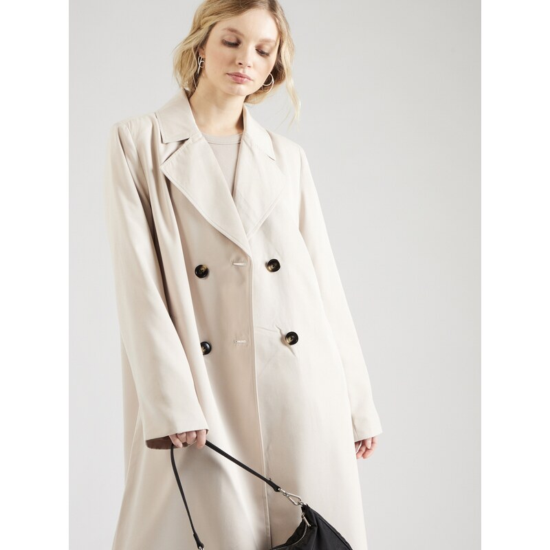 PIECES Prehoden plašč 'Scarlett' kremna