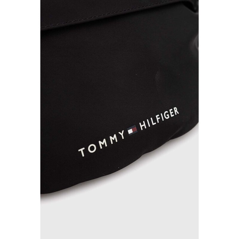 Torbica za okoli pasu Tommy Hilfiger črna barva