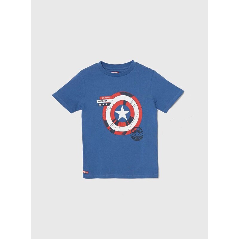 Otroška bombažna kratka majica zippy x Marvel