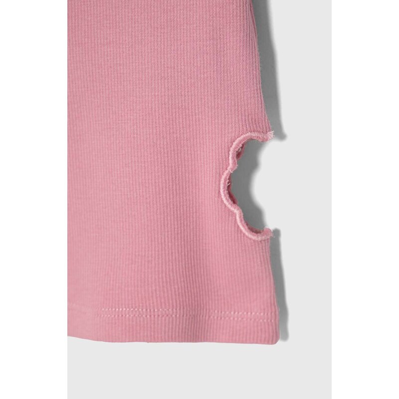 Otroška kratka majica zippy roza barva