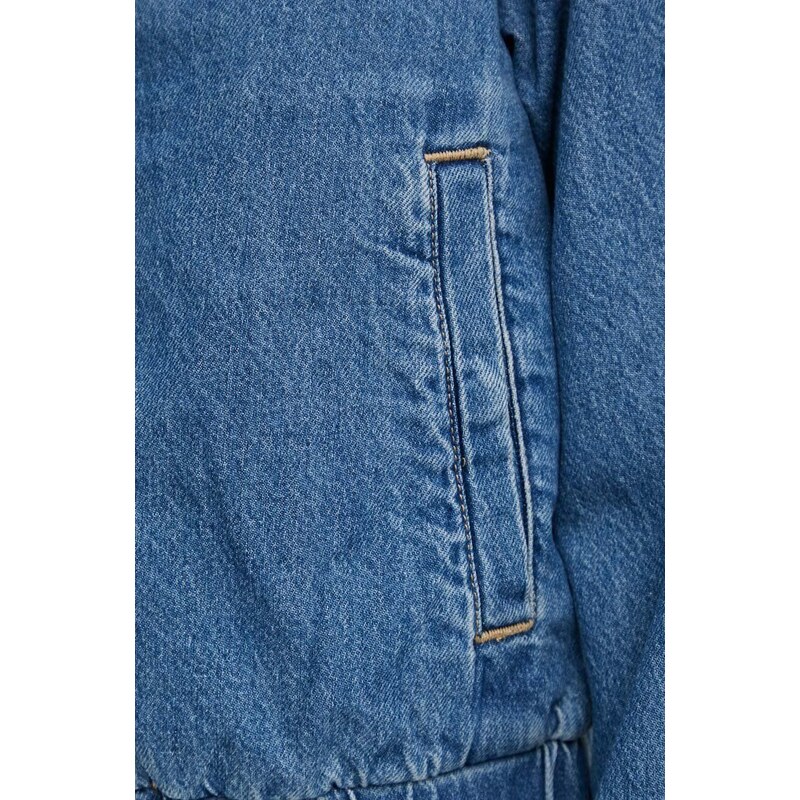 Jeans jakna Levi's ženska, mornarsko modra barva
