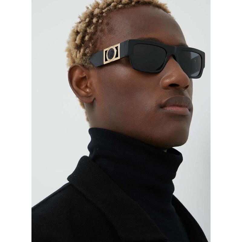 Sončna očala Versace moški, črna barva