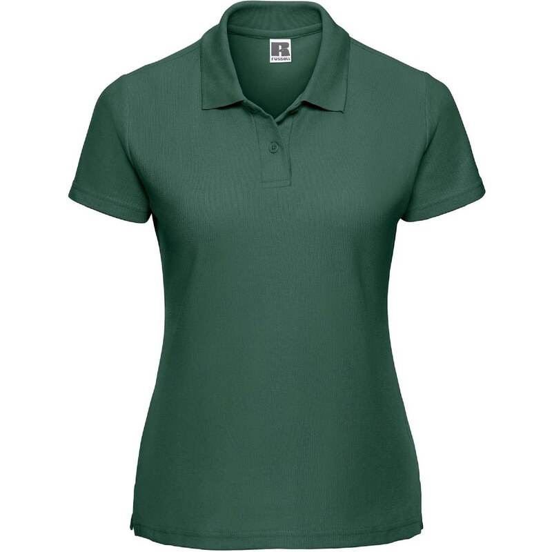 Polycotton Women's Green Polo Shirt Russell
