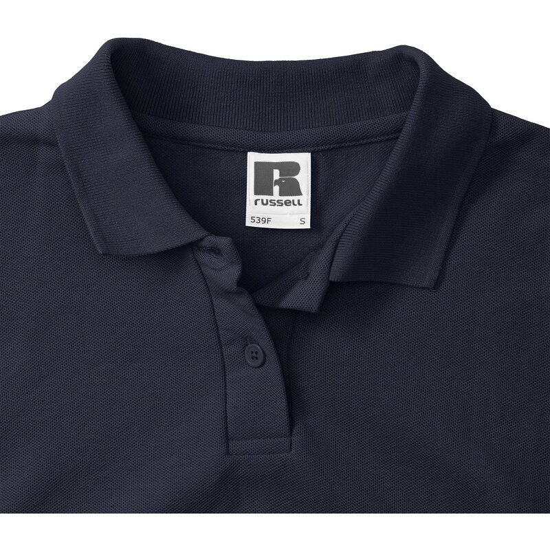 Navy Blue Polycotton Polo Russell Women's T-Shirt