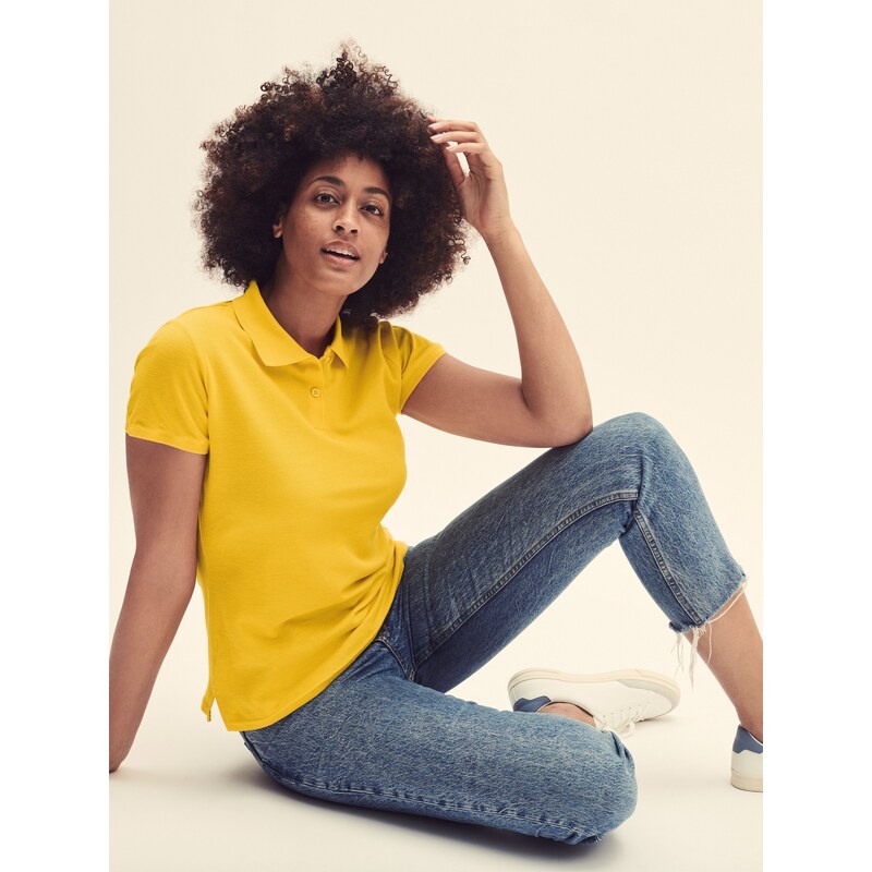 Yellow Polo Fruit of the Loom