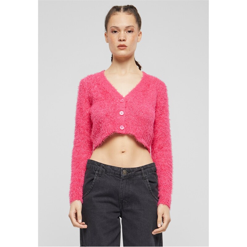 Urban Classics Women's feather sweater - pink