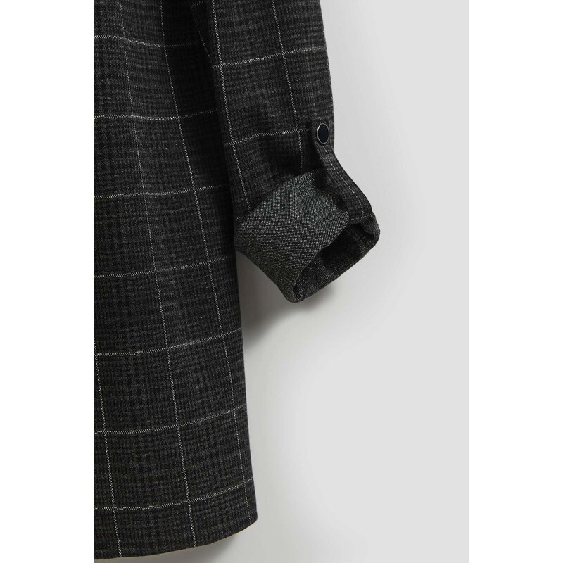 Marisse Checked Jacket With Rolled-Up Sleeves