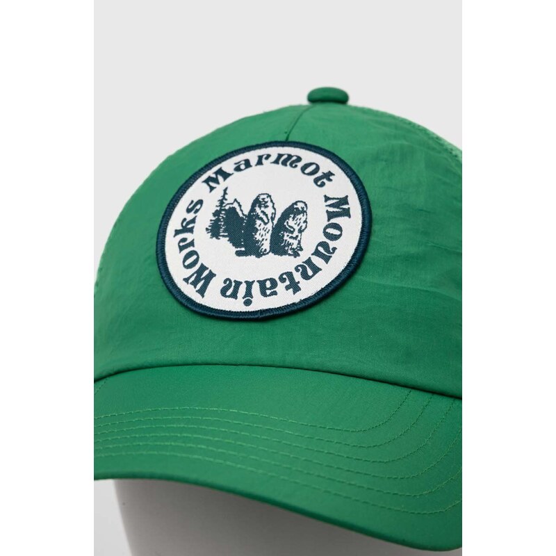 Kapa s šiltom Marmot Alpine zelena barva