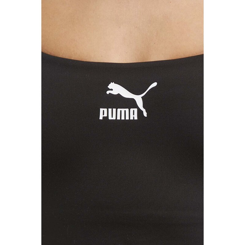 Športni modrček Puma T7 črna barva, 624213
