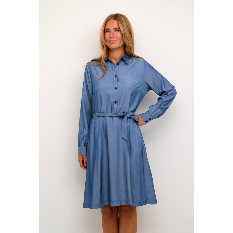 Kaffe Dolga srajca 'Leonora' kraljevo modra