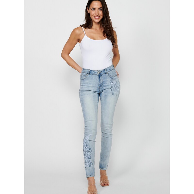 KOROSHI Kavbojke svetlo modra