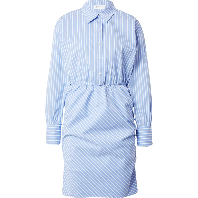 ABOUT YOU x Iconic by Tatiana Kucharova Dolga srajca 'Rose' nebeško modra / bela