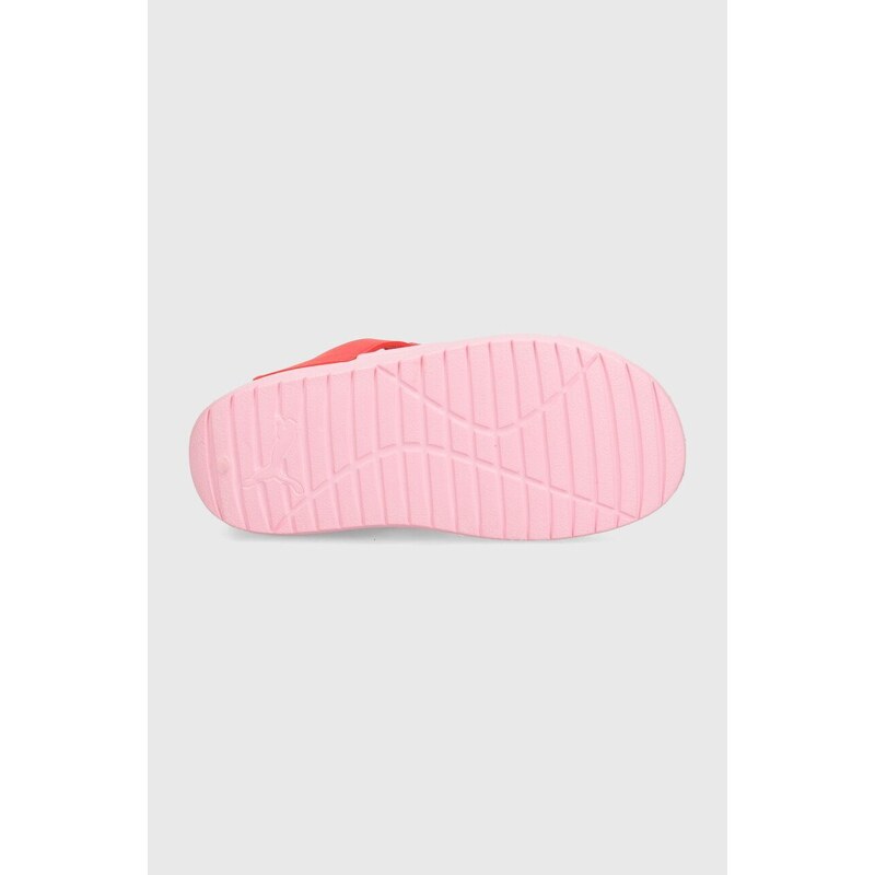 Otroški sandali Puma roza barva