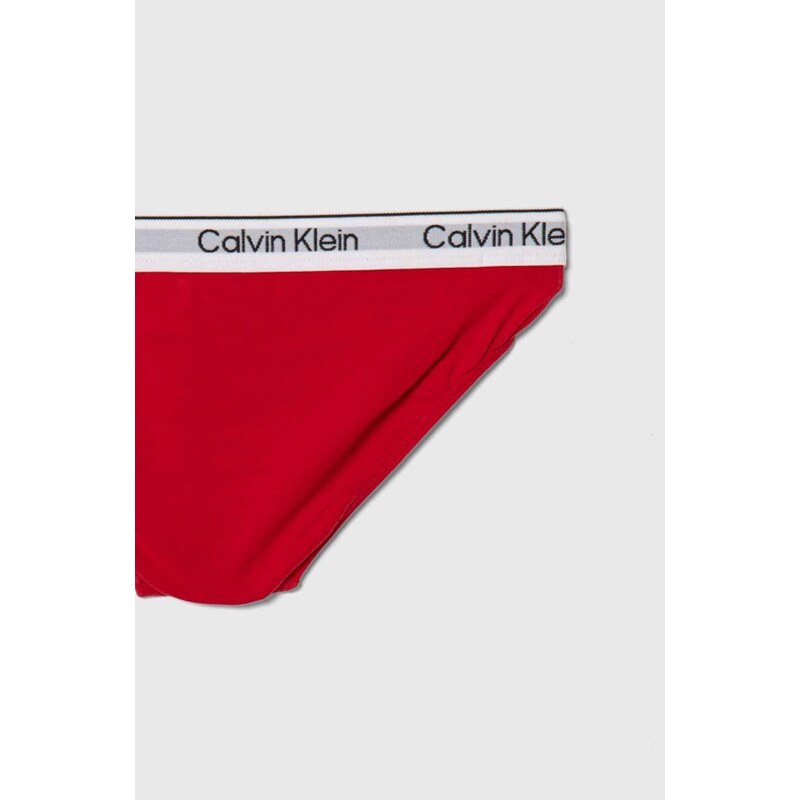 Otroške spodnje hlače Calvin Klein Underwear 2-pack bordo barva