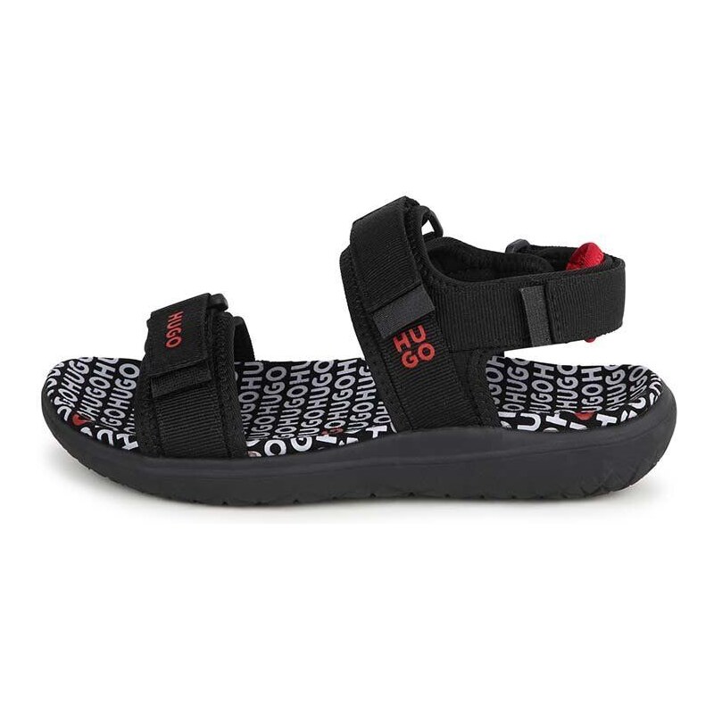 Otroški sandali HUGO črna barva