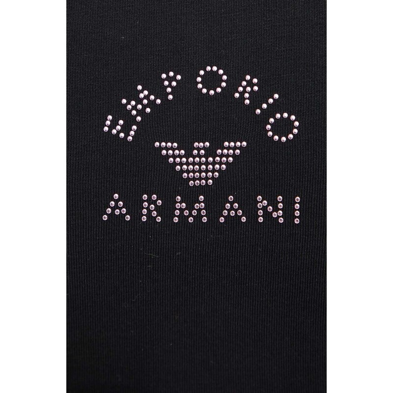 Hlače lounge Emporio Armani Underwear črna barva, 164842 4R276