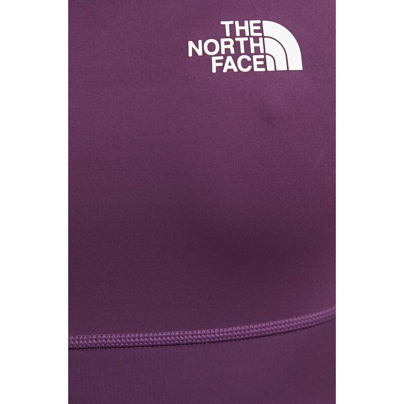 Obojestranski športni modrček The North Face Flex vijolična barva, NF0A886QWI81
