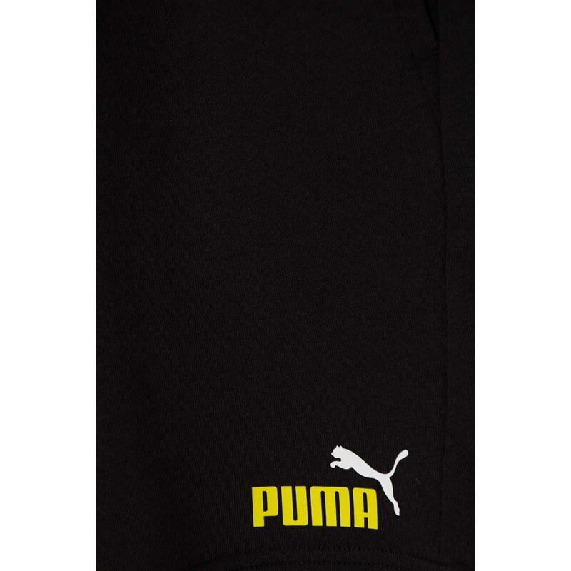 Otroške kratke hlače Puma črna barva