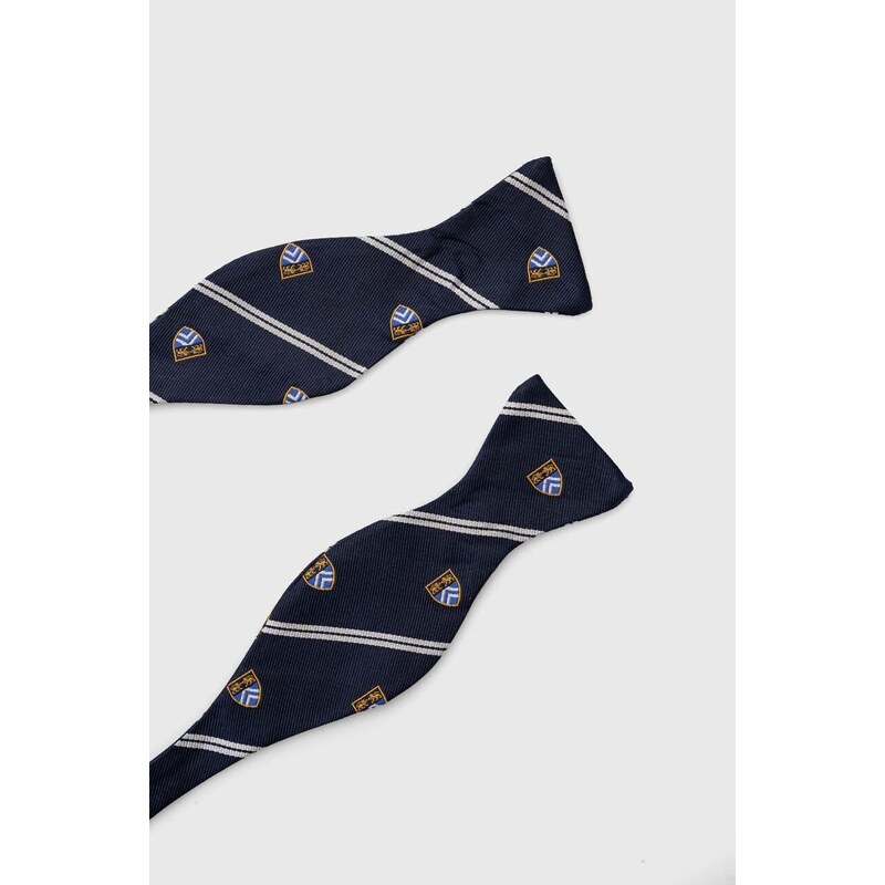Svilen metuljček Polo Ralph Lauren mornarsko modra barva, 712926099