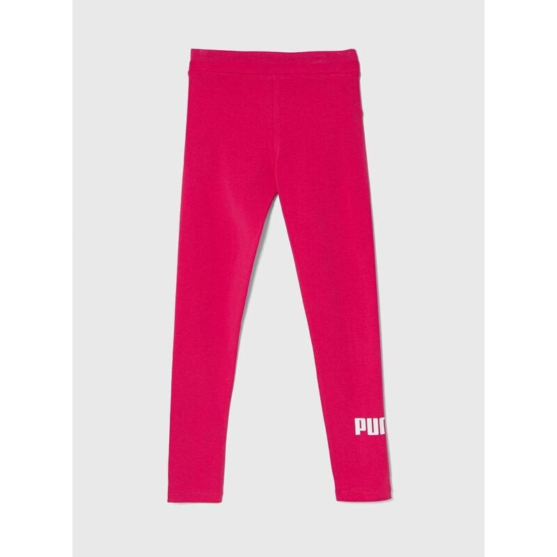 Otroške pajkice Puma ESS Logo Leggings G roza barva