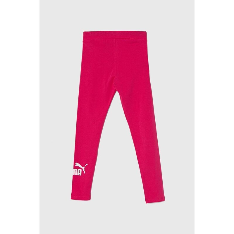 Otroške pajkice Puma ESS Logo Leggings G roza barva
