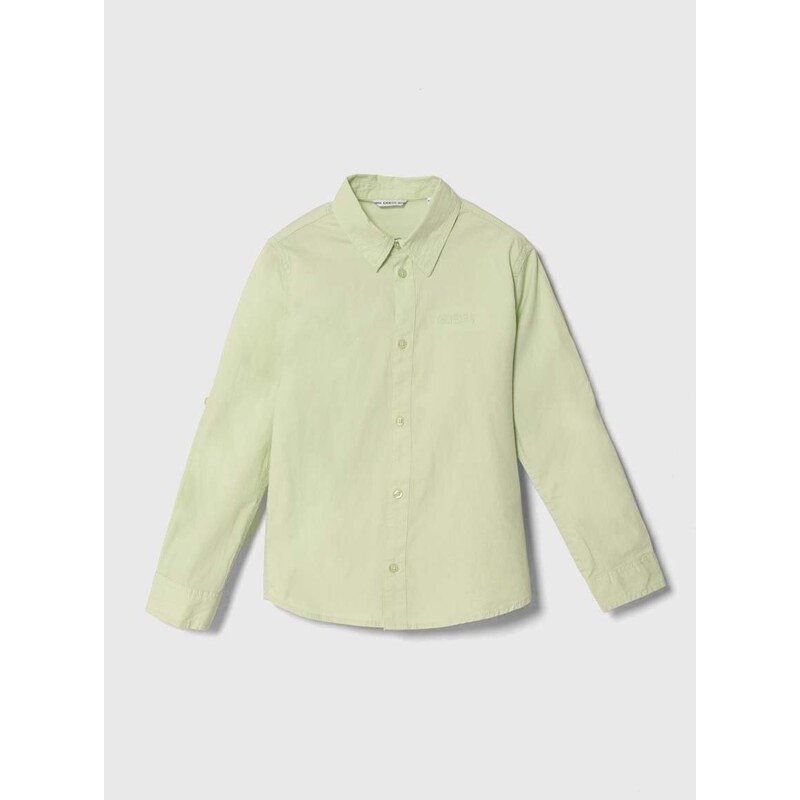 Otroška srajca Guess zelena barva