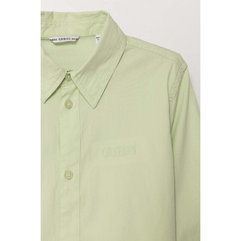 Otroška srajca Guess zelena barva