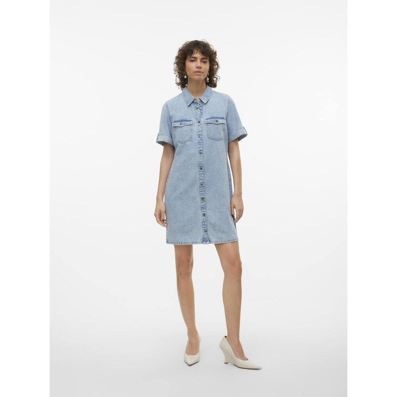 VERO MODA Dolga srajca 'Jennie' svetlo modra