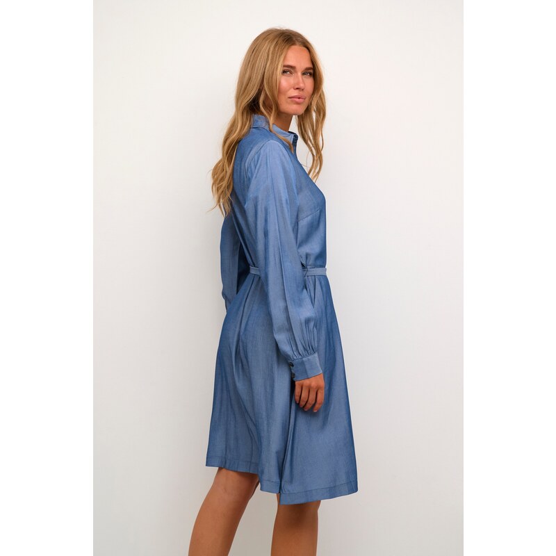 Kaffe Dolga srajca 'Leonora' kraljevo modra