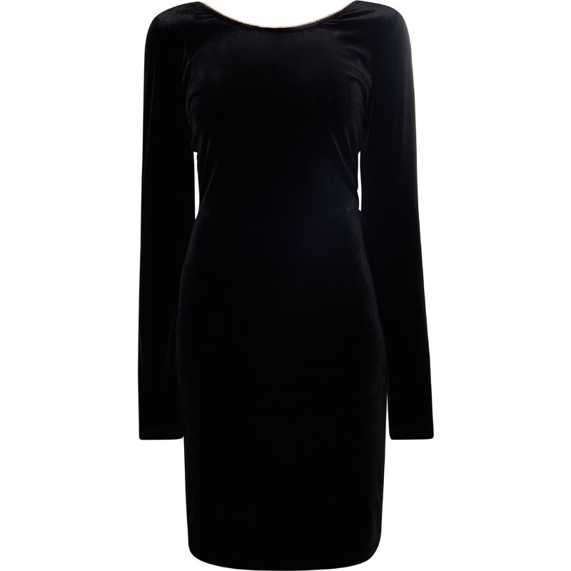 faina Koktejl obleka črna