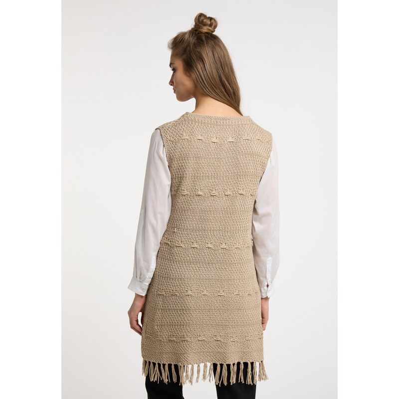 usha FESTIVAL Pletena obleka temno bež