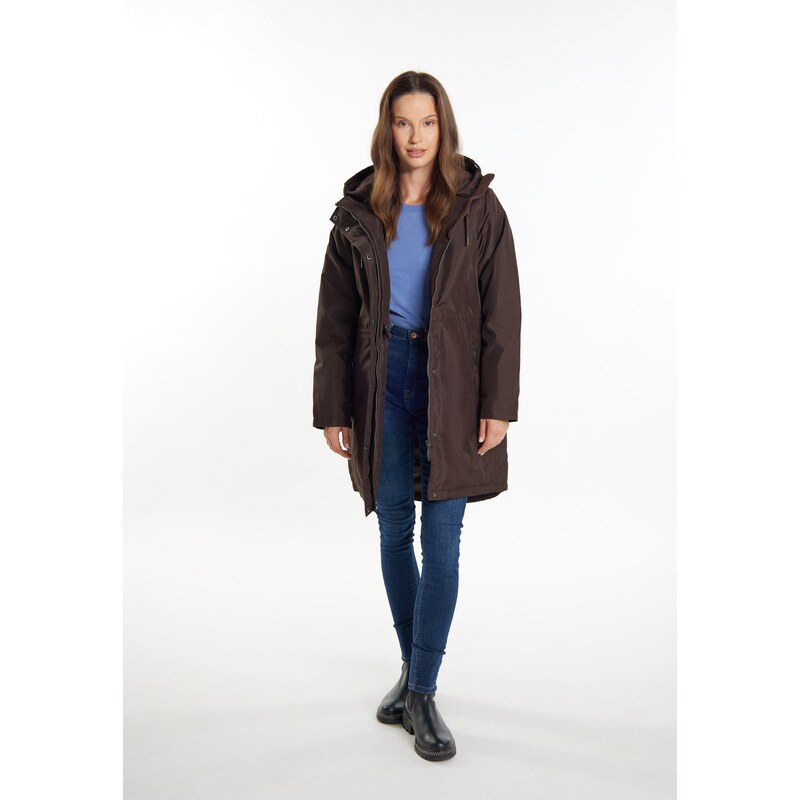 usha BLUE LABEL Zimska jakna 'Fenia' temno rjava