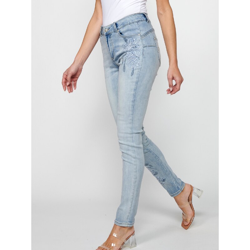 KOROSHI Kavbojke svetlo modra