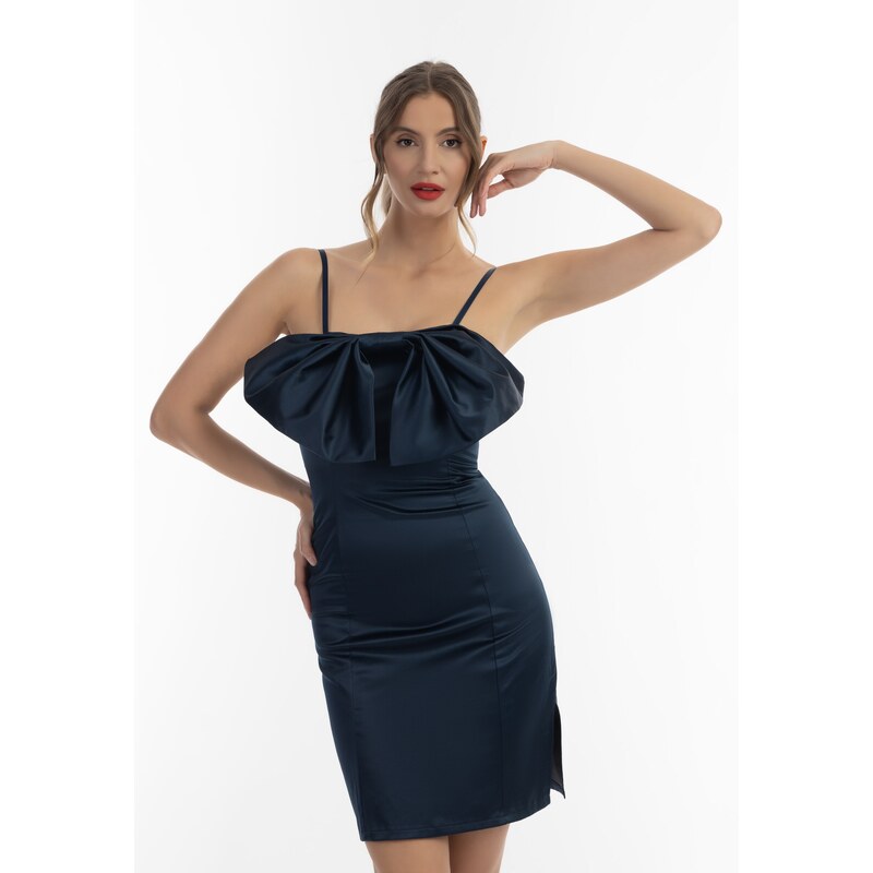 faina Koktejl obleka marine